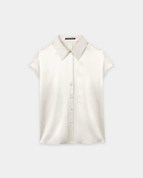Luisa Cerano - Cap Sleeve Silk Blouse