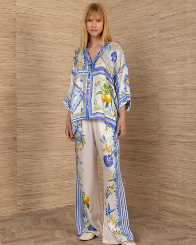 Hale Bob - Lemon Dropped Shoulder Blouse