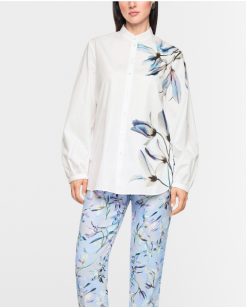 Marc Cain - Blouse with Lily Print