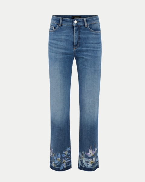 Marc Cain - Jeans with Lily Print