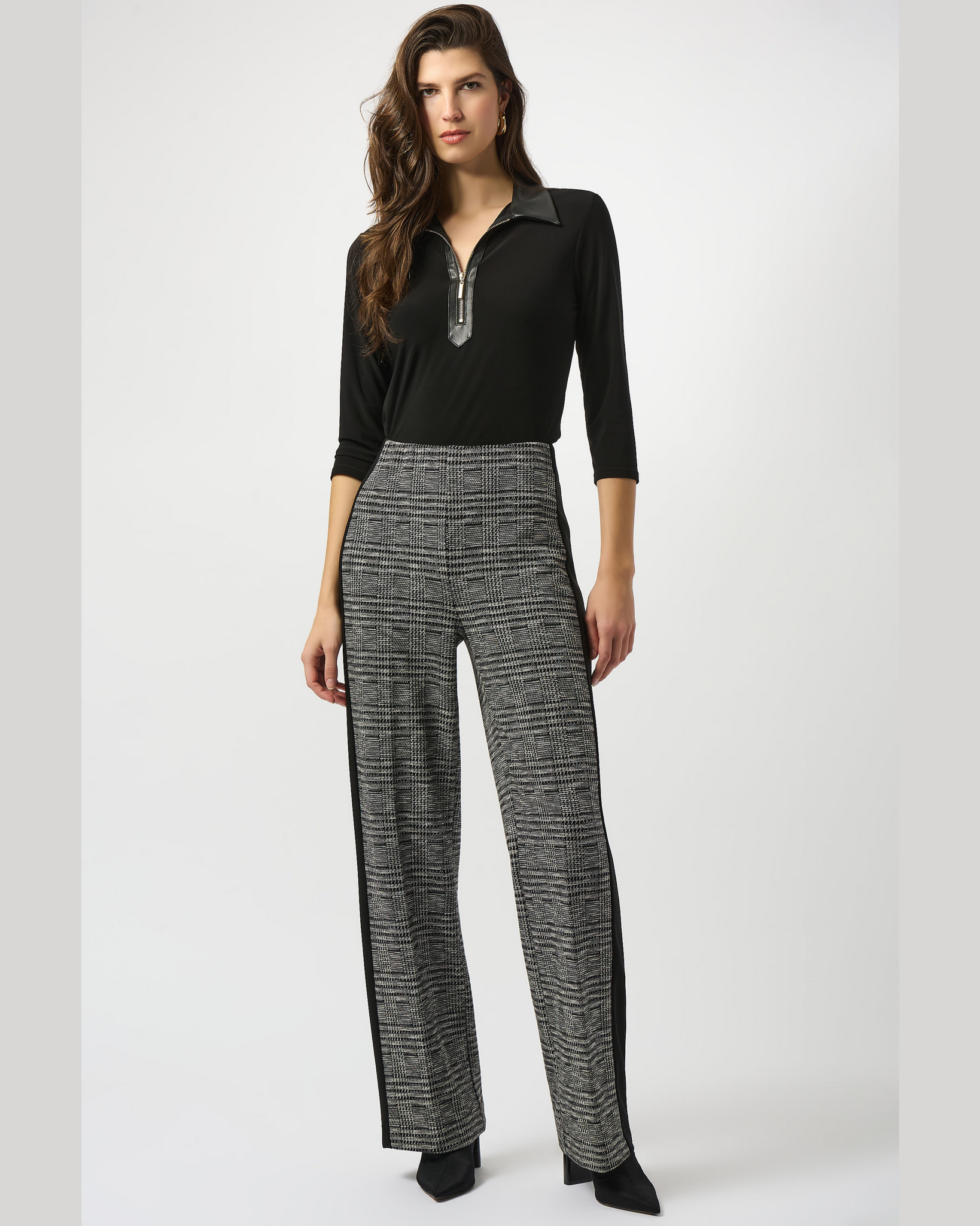 Joseph Ribkoff - Checked Trousers