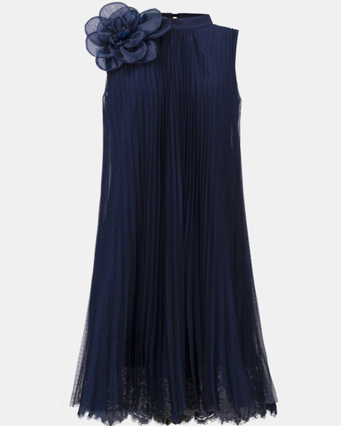 Joseph Ribkoff - Pleated Corsage Swing Dress
