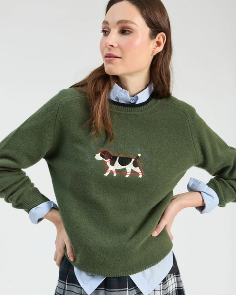 Vilagallo - Raincoat Dog Motif Sweater