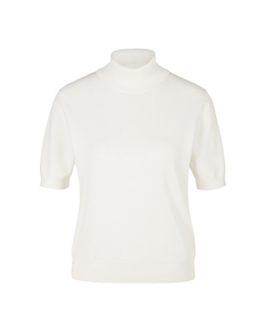 RIANI - Biege Knitted Polo Top