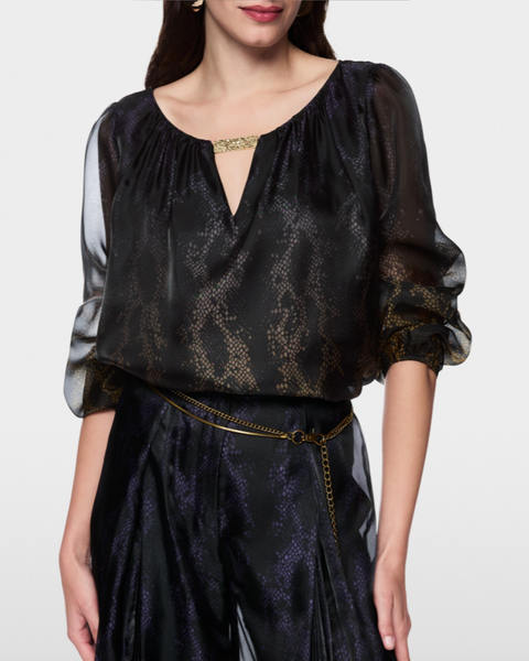 Marc Cain - Snake Print Glam Top