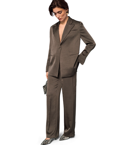 RIANI - Satin Drawstring Trousers