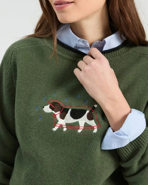 Vilagallo - Raincoat Dog Motif Sweater