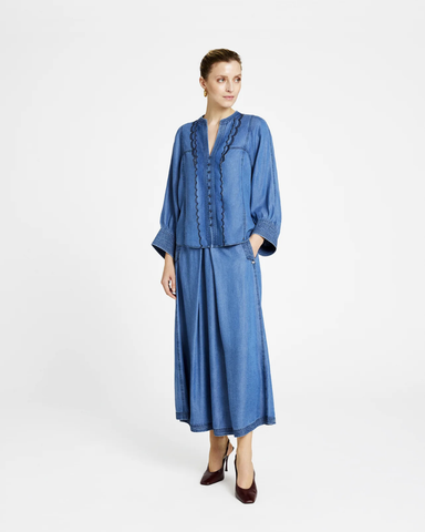 Gustav - Denim Blouse