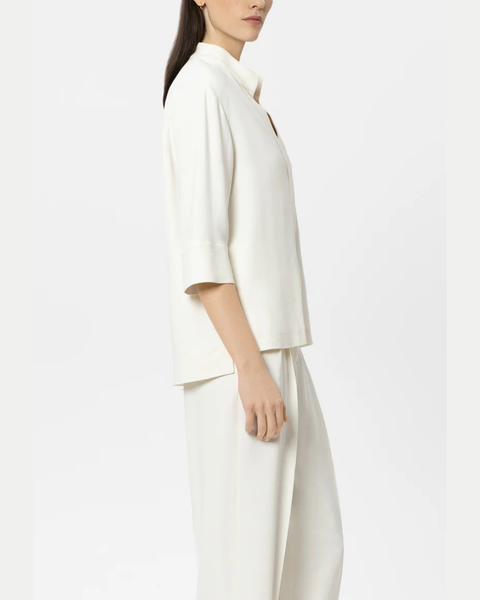 Luisa Cerano - Cream Blouse with 3/4 Sleeves