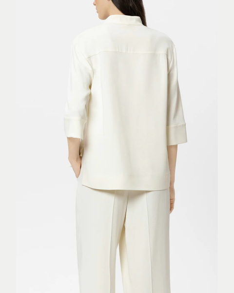 Luisa Cerano - Cream Blouse with 3/4 Sleeves