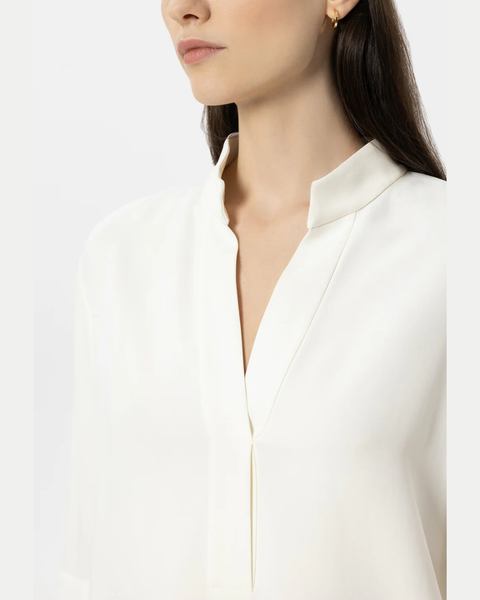 Luisa Cerano - Cream Blouse with 3/4 Sleeves