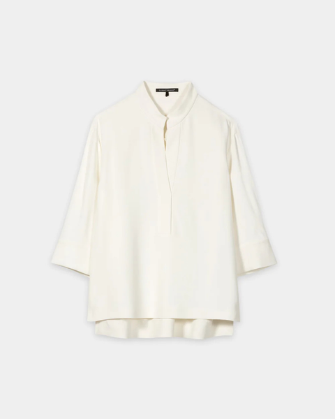 Luisa Cerano - Cream Blouse with 3/4 Sleeves