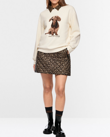 Marc Cain - Sweatshirt with Dachshund Print