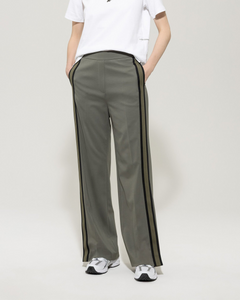 Luisa Cerano - Wide Leg Trousers with Contrasting Side Detail