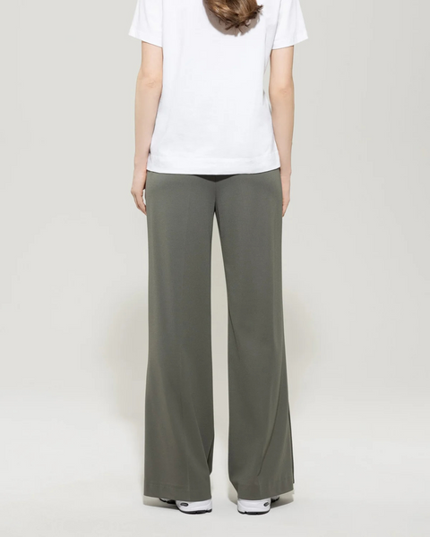 Luisa Cerano - Wide Leg Trousers with Contrasting Side Detail