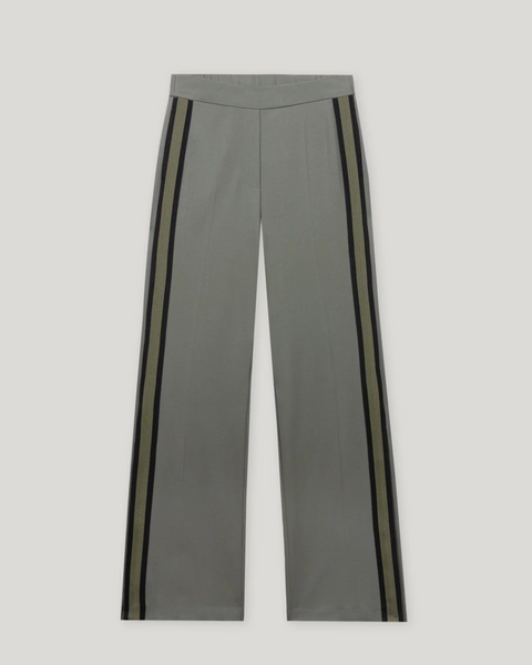 Luisa Cerano - Wide Leg Trousers with Contrasting Side Detail