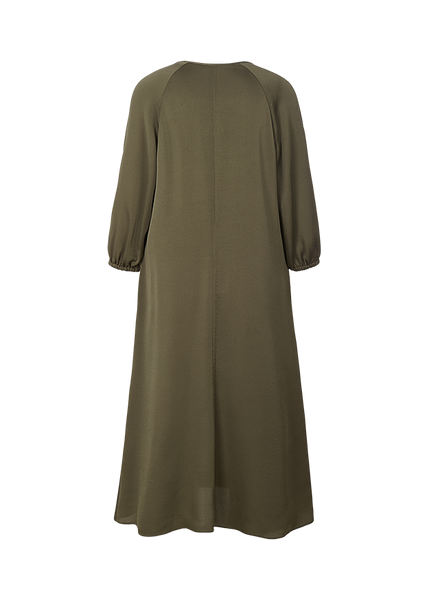 RIANI - Khaki Satin Midi Dress 446640-4170