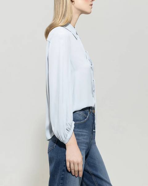 Luisa Cerano - Blue Tie Front Blouse