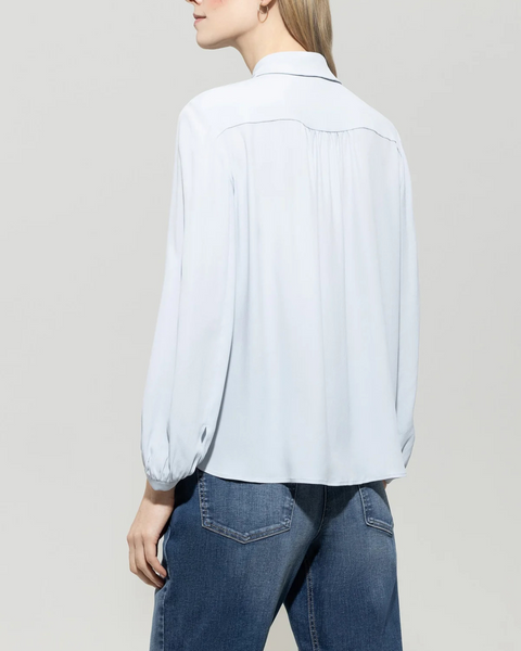 Luisa Cerano - Blue Tie Front Blouse