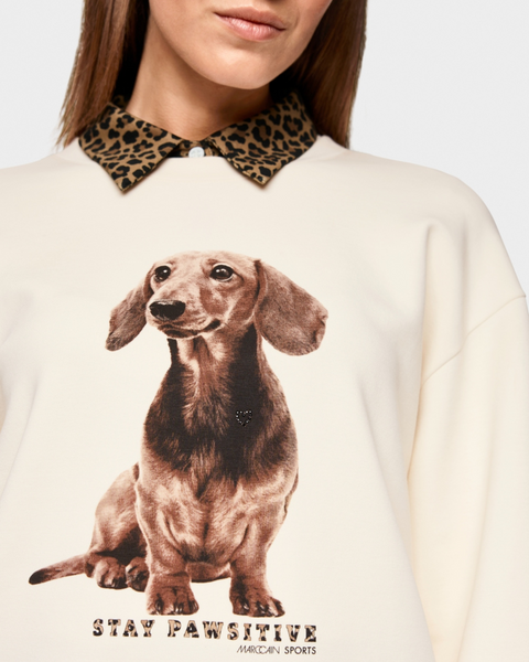 Marc Cain - Sweatshirt with Dachshund Print