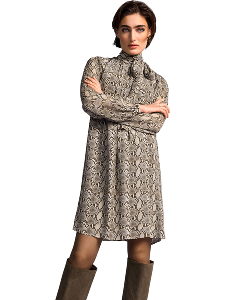 RIANI - Snake Print Shift Dress