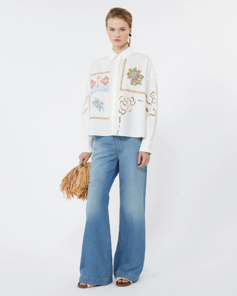 Weekend Max Mara - FONTE Embroidered Blouse