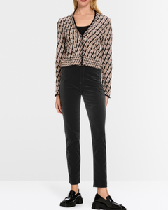 Marc Cain - SIENA Pull-On Velvet Trousers