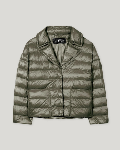 Luisa Cerano - Short Khaki Quilted Jacket