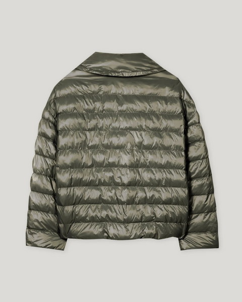 Luisa Cerano - Short Khaki Quilted Jacket