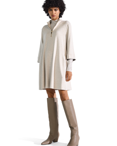 RIANI - Oatmeal Jersey Dress