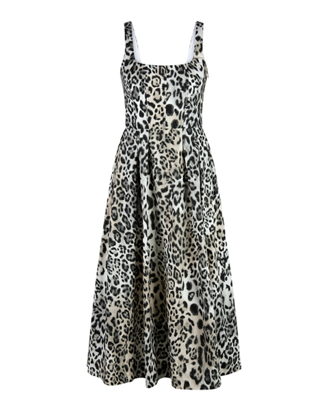 RIANI - Leopard Print Midi Dress