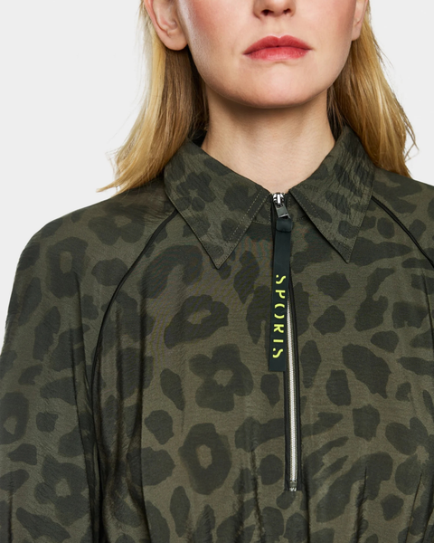 Marc Cain Sports - Khaki Leopard Maxi Dress