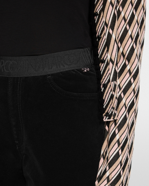 Marc Cain - SIENA Pull-On Velvet Trousers