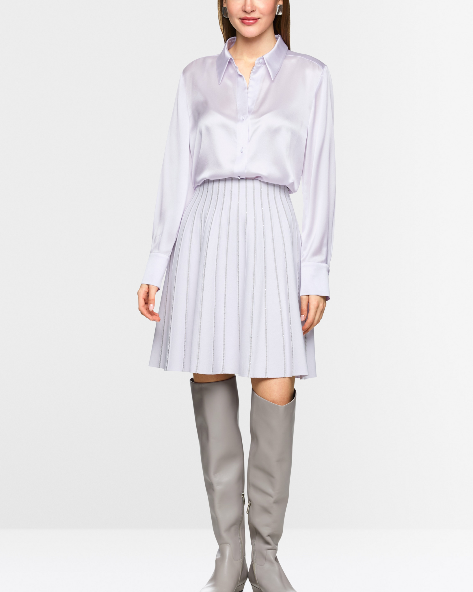 Marc Cain - Lilac Silk Blouse