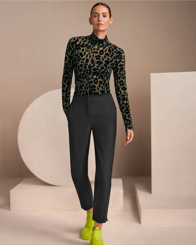 Marc Cain Sports - Khaki Leopard Layering T-Shirt