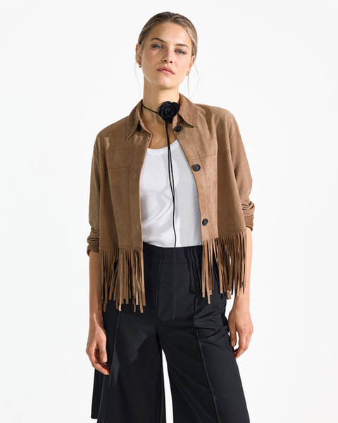 RIANI - Tabacco Fringe Jacket