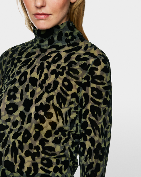 Marc Cain Sports - Khaki Leopard Layering T-Shirt