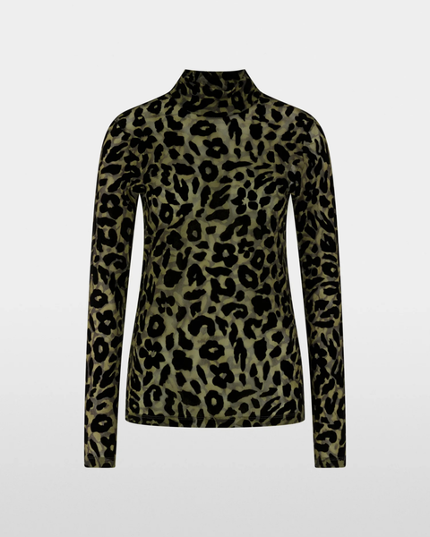 Marc Cain Sports - Khaki Leopard Layering T-Shirt