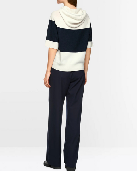 Marc Cain - Striped Hooded Sweater