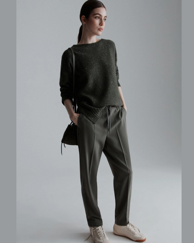 Marella - SEME Khaki Relaxed Style Trousers