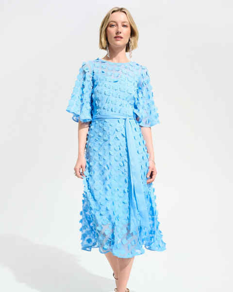 Joseph Ribkoff - Blue Flower Dress