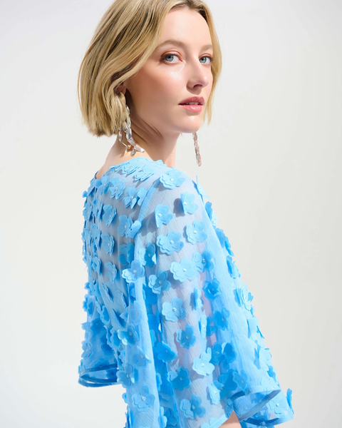 Joseph Ribkoff - Blue Flower Dress