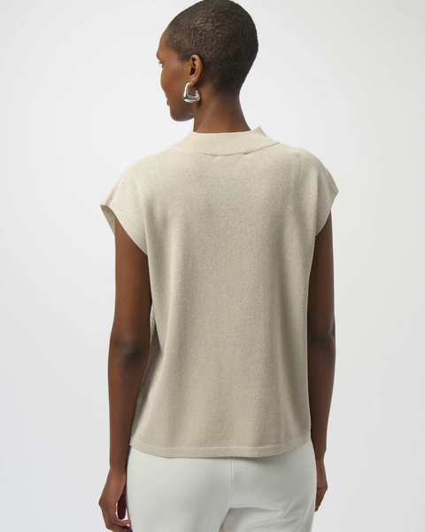 Joseph Ribkoff - Sweater Knit Sleeveless Pullover with Iron-On Detail