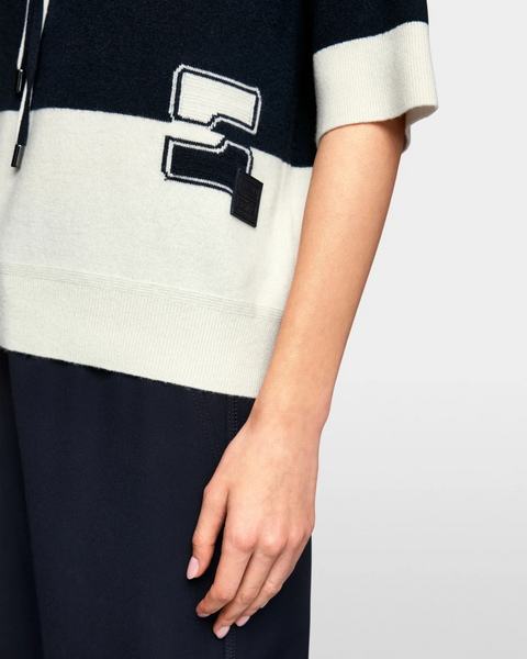 Marc Cain - Striped Hooded Sweater