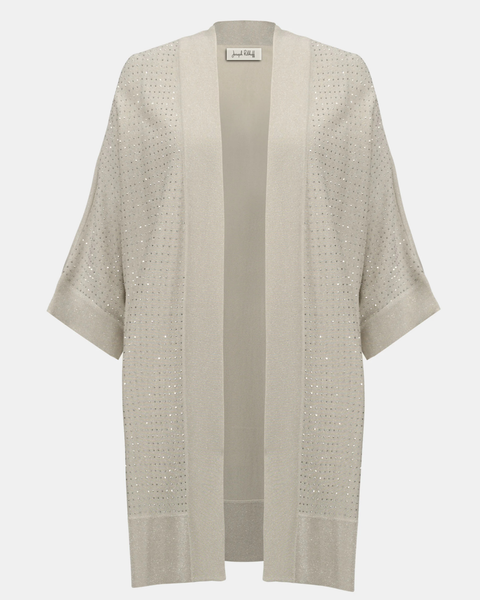 Joseph Ribkoff - Sweater Knit Cover-Up with Iron-On Detail