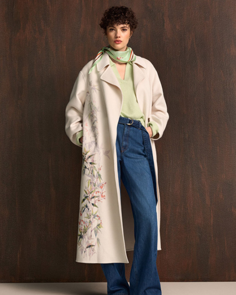 RIANI - Floral Biege Coat