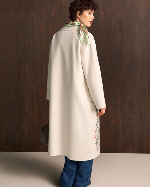 RIANI - Floral Biege Coat
