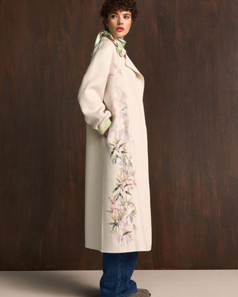 RIANI - Floral Biege Coat