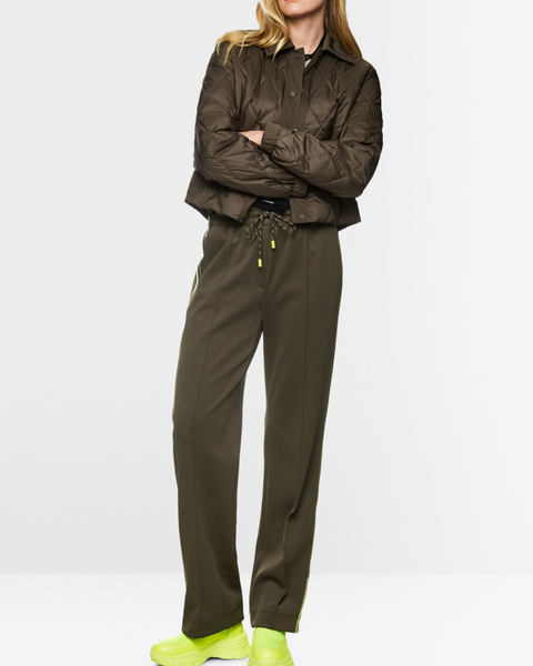 Marc Cain Sports - WASHINGTON Wide Leg Khaki Trousers