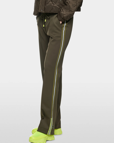 Marc Cain Sports - WASHINGTON Wide Leg Khaki Trousers